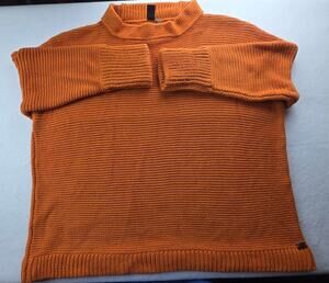 Shannon Passero Cotton Knit Mock Neck Sweater Size Medium